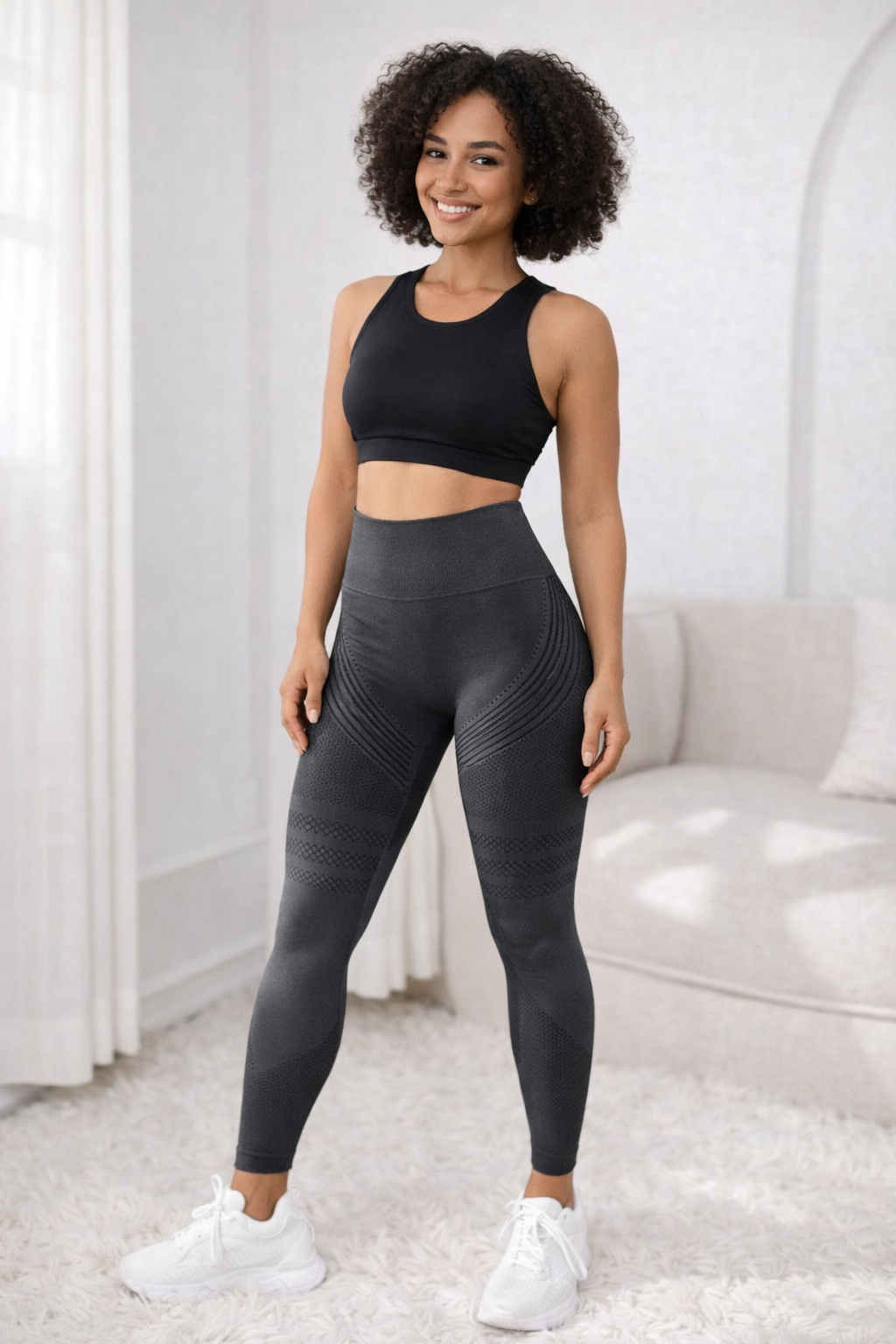 Leggings 3D grigio