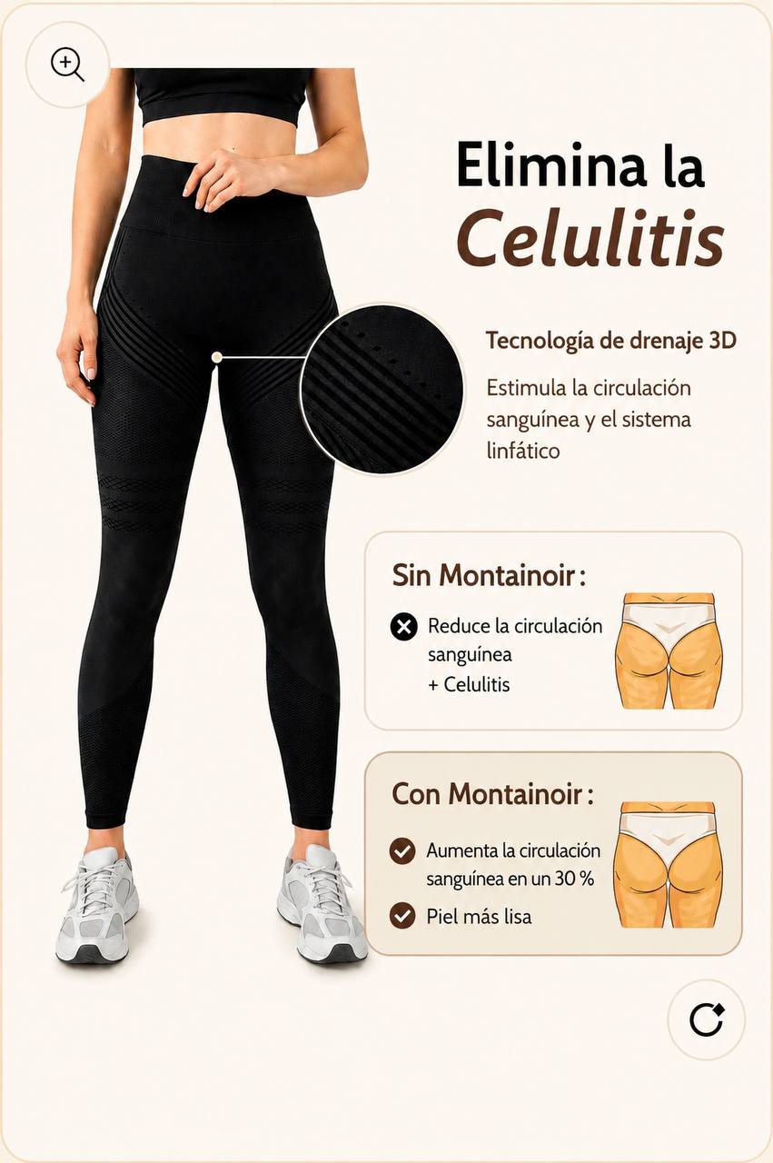 Leggings 3D anticelulíticos - Negro